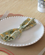Beatrice LAVAL Cotton print napkin 45x45 - Lombok Green