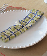 Beatrice LAVAL Cotton Print Napkin 45x45 Hanoi Green