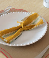 Beatrice LAVAL Cotton Print Napkin 45x45 Pondicherry Stripe