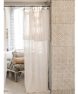 Beatrice LAVAL ハルマッタン・リネンオーガンジーカーテン・ナミブベージュ130×300cm