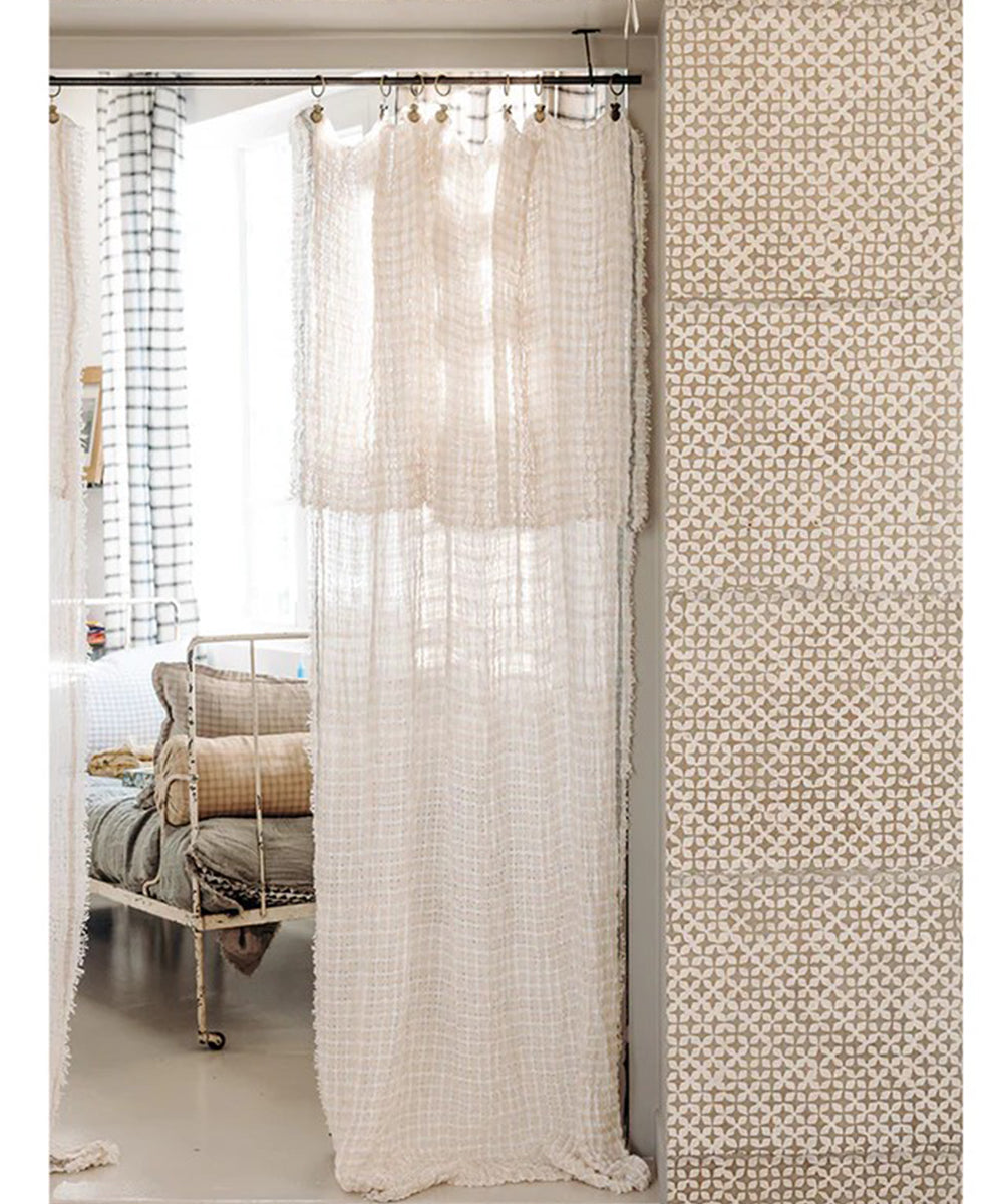 Beatrice LAVAL ハルマッタン・リネンオーガンジーカーテン・ナミブ