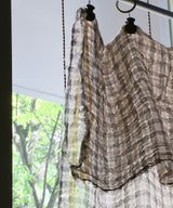 Beatrice LAVAL Harmattan Linen Organza Curtain - Boston Grey 130x300cm
