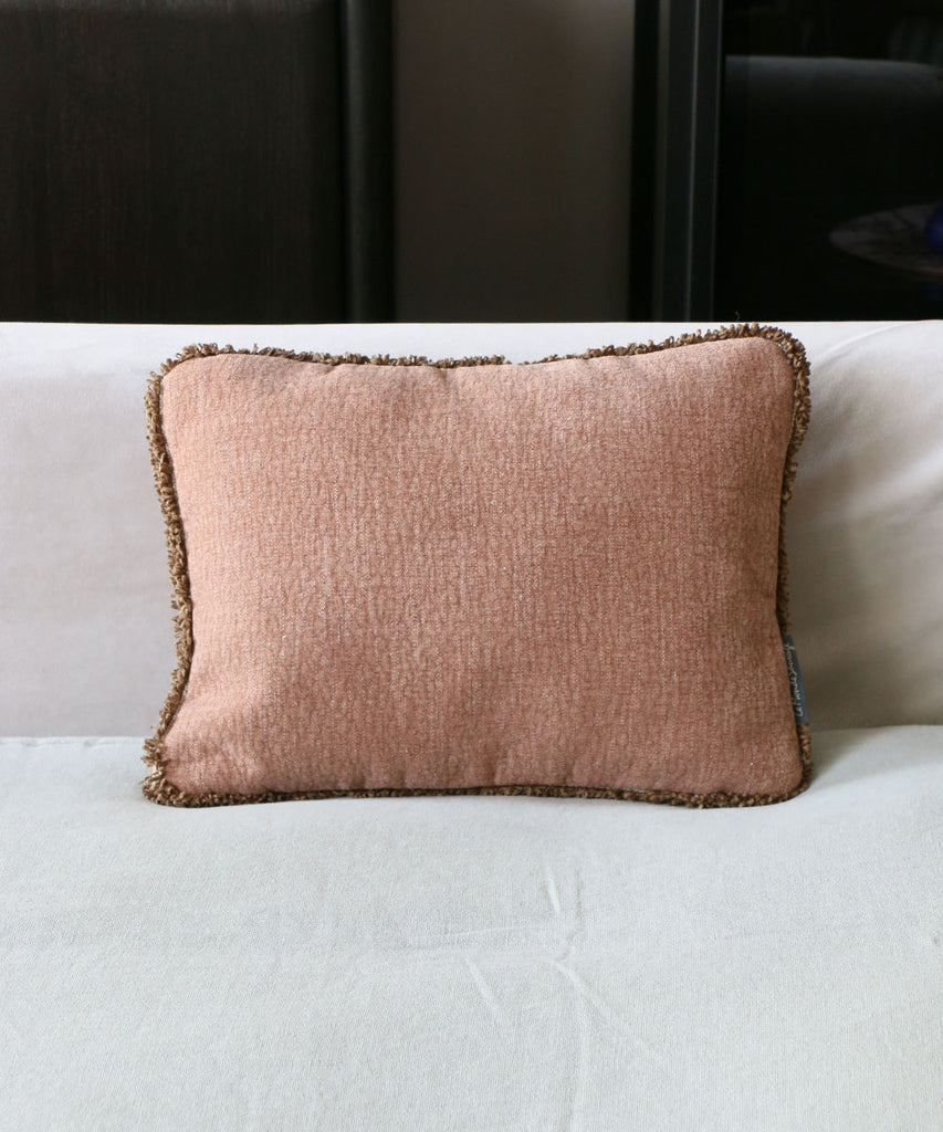 Beatrice LAVAL マジシャンクッション・40×30cmコットンリネン・エトーシャピンク