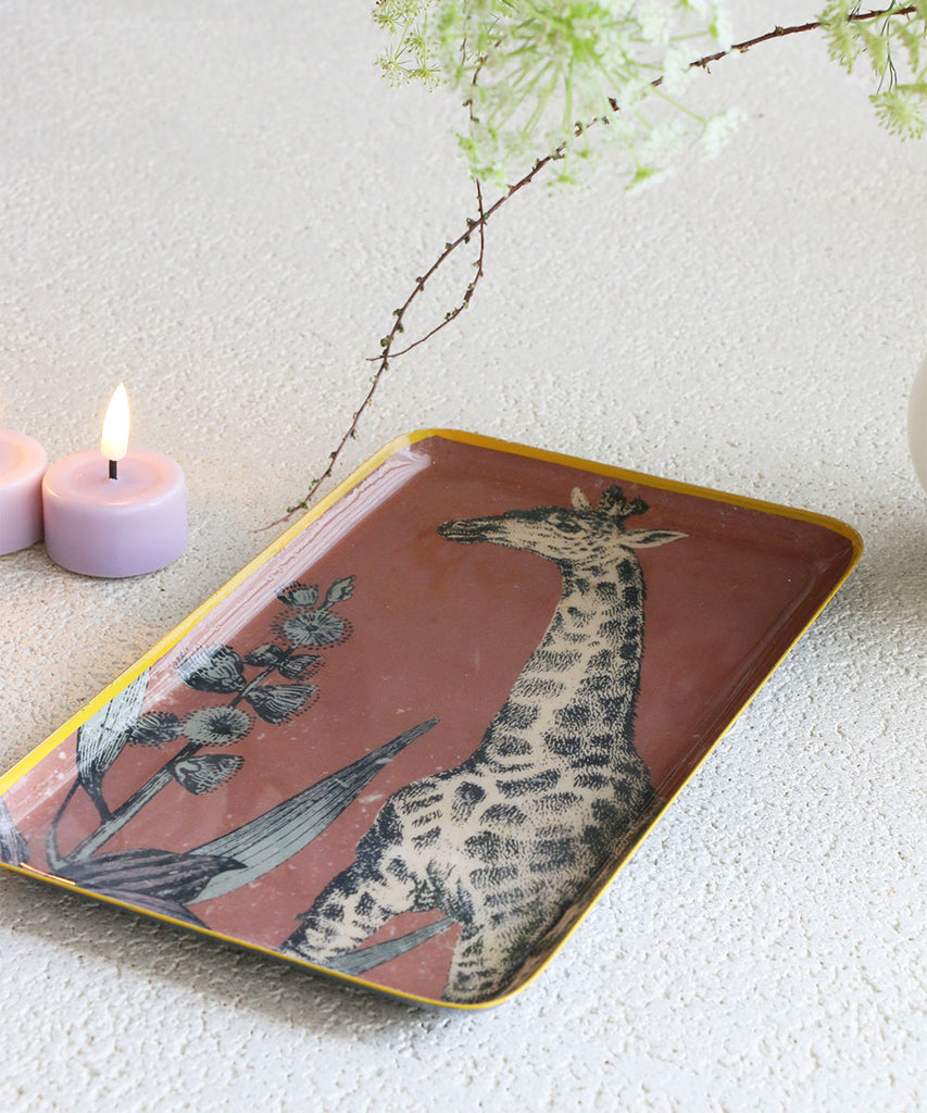 Beatrice LAVAL トレイ・アタリM・キリン 25×15cm