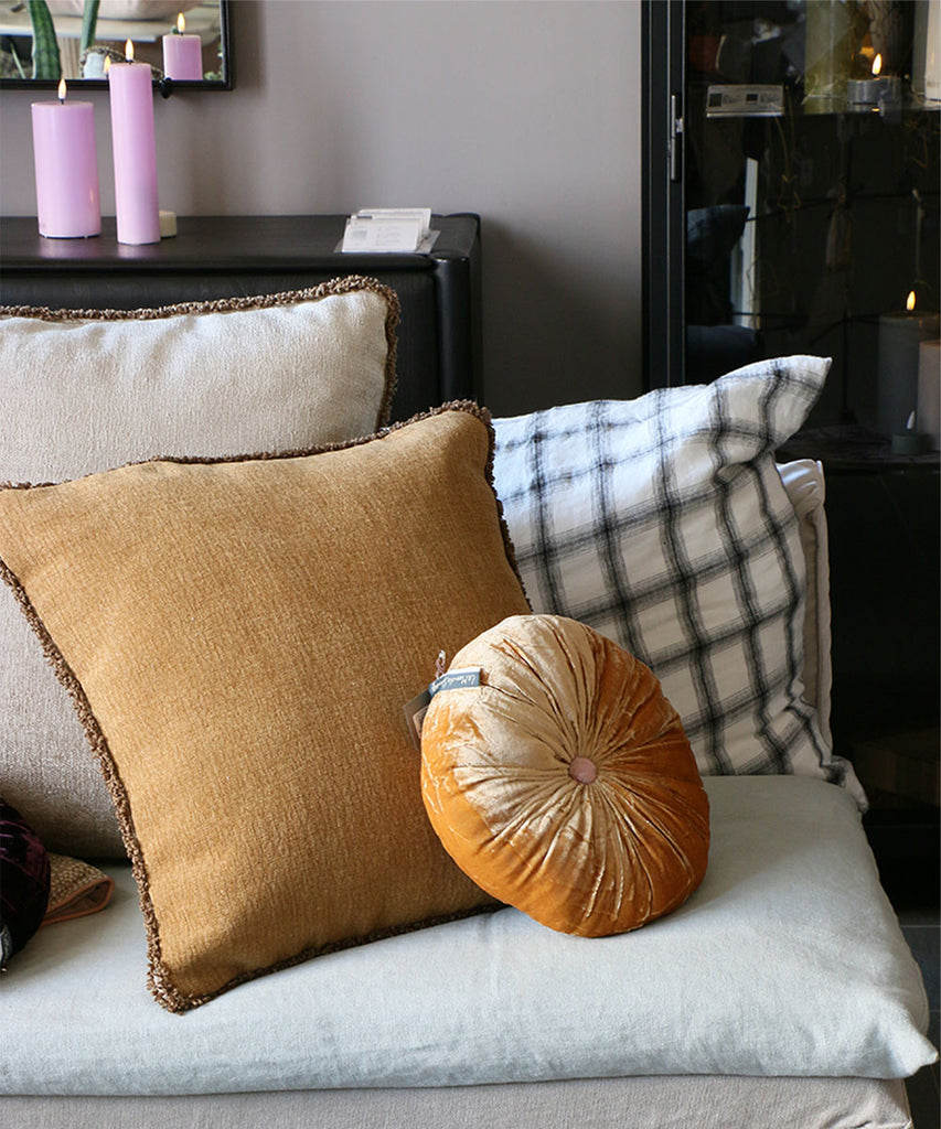 Beatrice LAVAL マジシャンクッション・50×50cm・マダガスカルキャメル