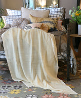 Beatrice LAVAL ゼファー・コットンカーテン・110×300・イザマルクリーム