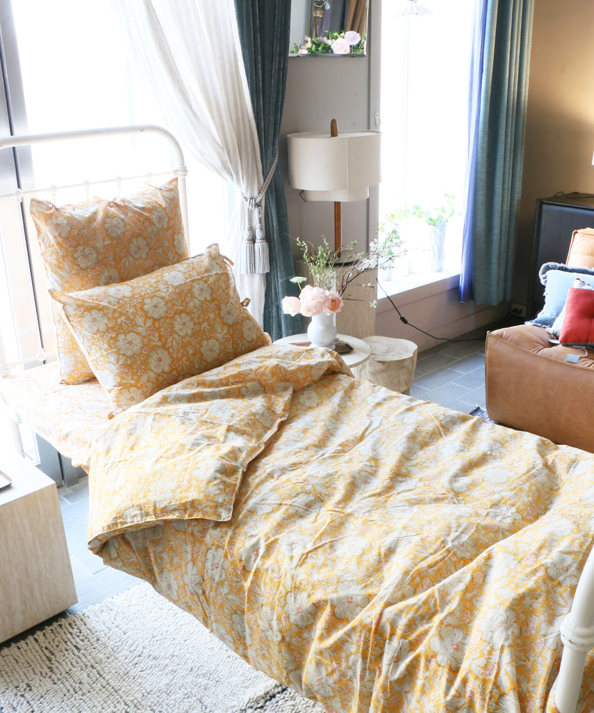 Beatrice LAVAL  布団カバーセット・シングル・コットンスフレ・イザマルイエロー