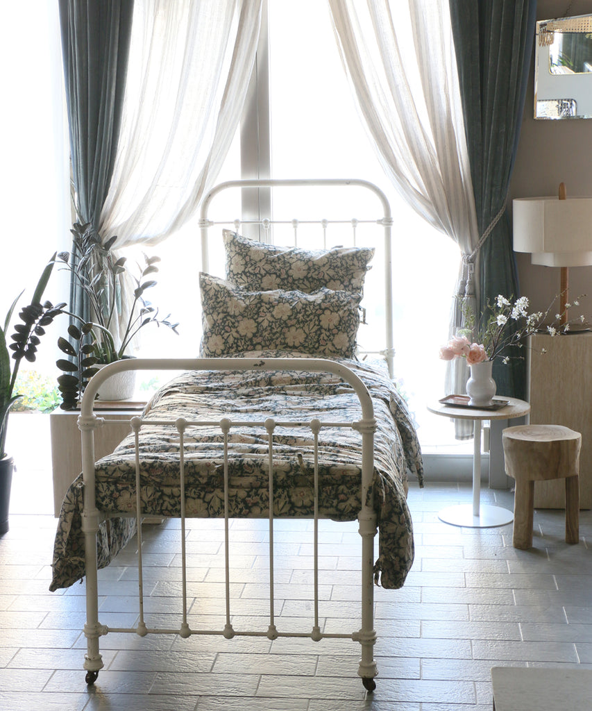 Beatrice LAVAL  布団カバーセット・シングル・コットンスフレ・アントワープグレー