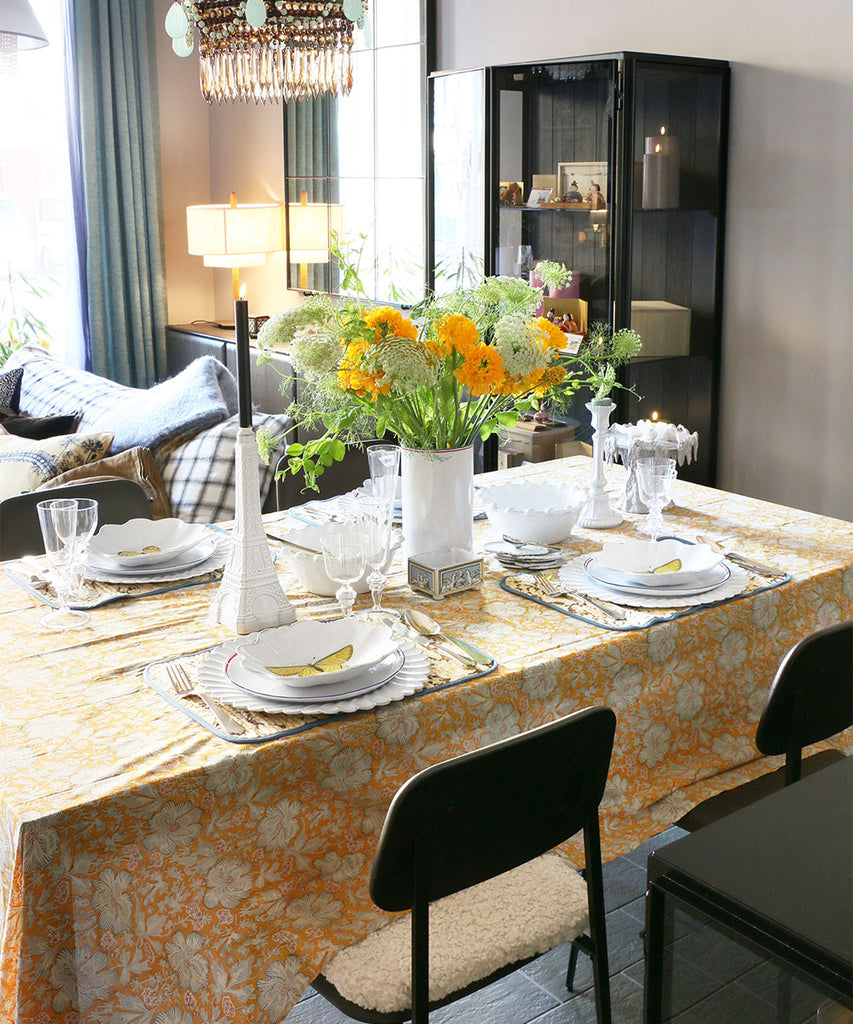 Beatrice LAVAL コットンクロス・スフレ・180×280・イザマルイエロー