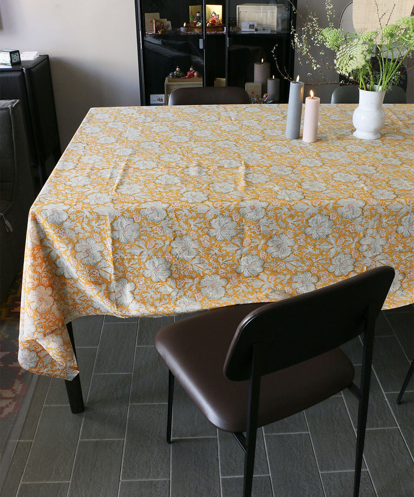 Beatrice LAVAL コットンクロス・スフレ・180×280・イザマルイエロー