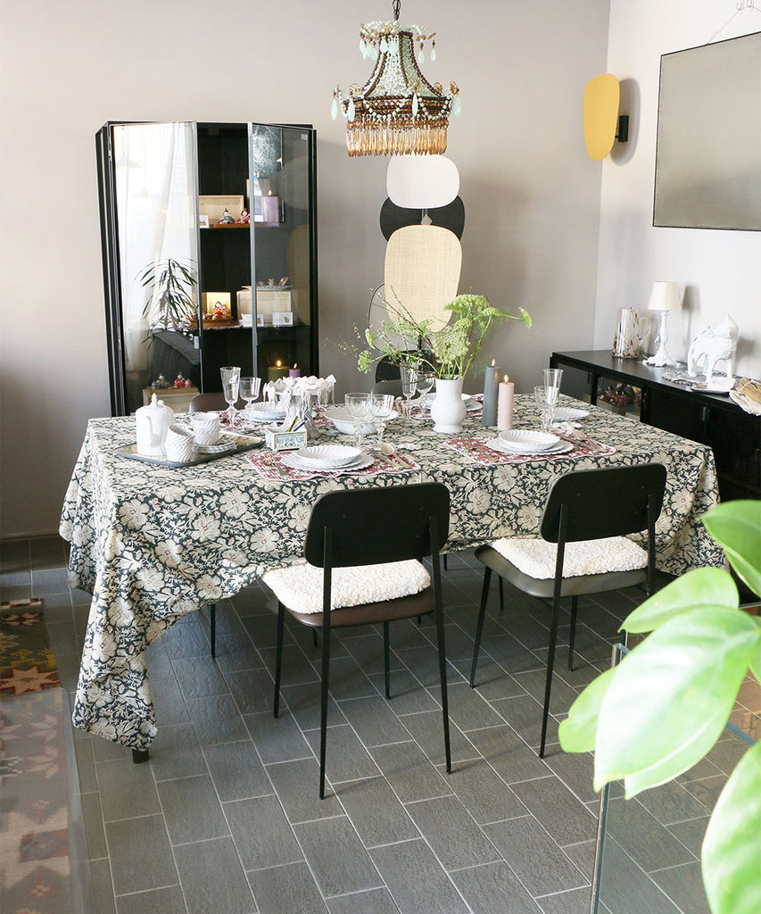 Beatrice LAVAL コットンクロス・スフレ・180×280・アントワープグレー