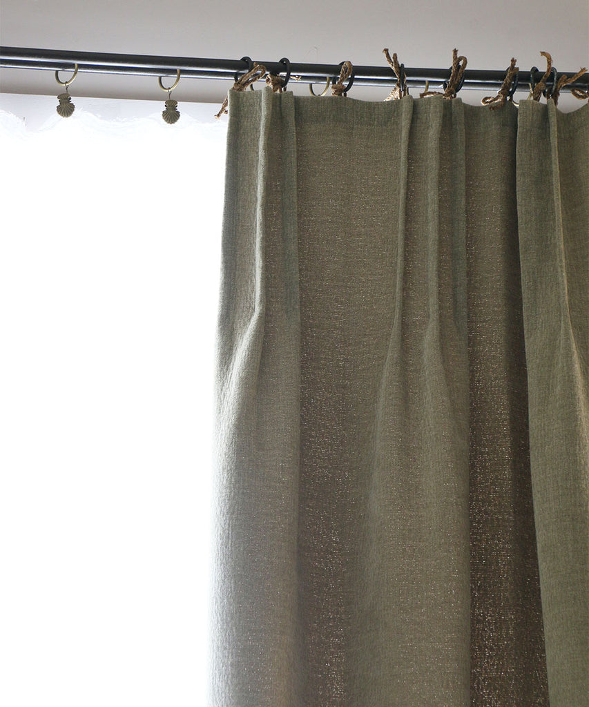 Beatrice LAVAL カーテン・AUROオーロ・93×300・ラピグリーン