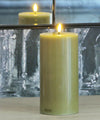 Deluxe LEDキャンドル・オリーブグリーン・Φ10H20cm