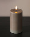 Deluxe LEDキャンドル・モカ・Φ7.5H12.5cm