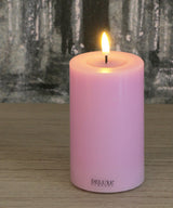 Deluxe LEDキャンドル・ラベンダーピンクΦ7.5H12.5cm