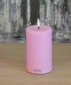 Deluxe LEDキャンドル・ラベンダーピンクΦ7.5H12.5cm