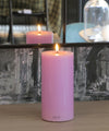 Deluxe LEDキャンドル・ラベンダーピンク・Φ10H20cm