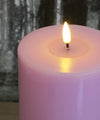 Deluxe LEDキャンドル・ラベンダーピンク・Φ10H20cm