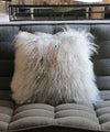 NATURES COLLECTION カーリーシープスキンクッション・ライトグレー  40x40