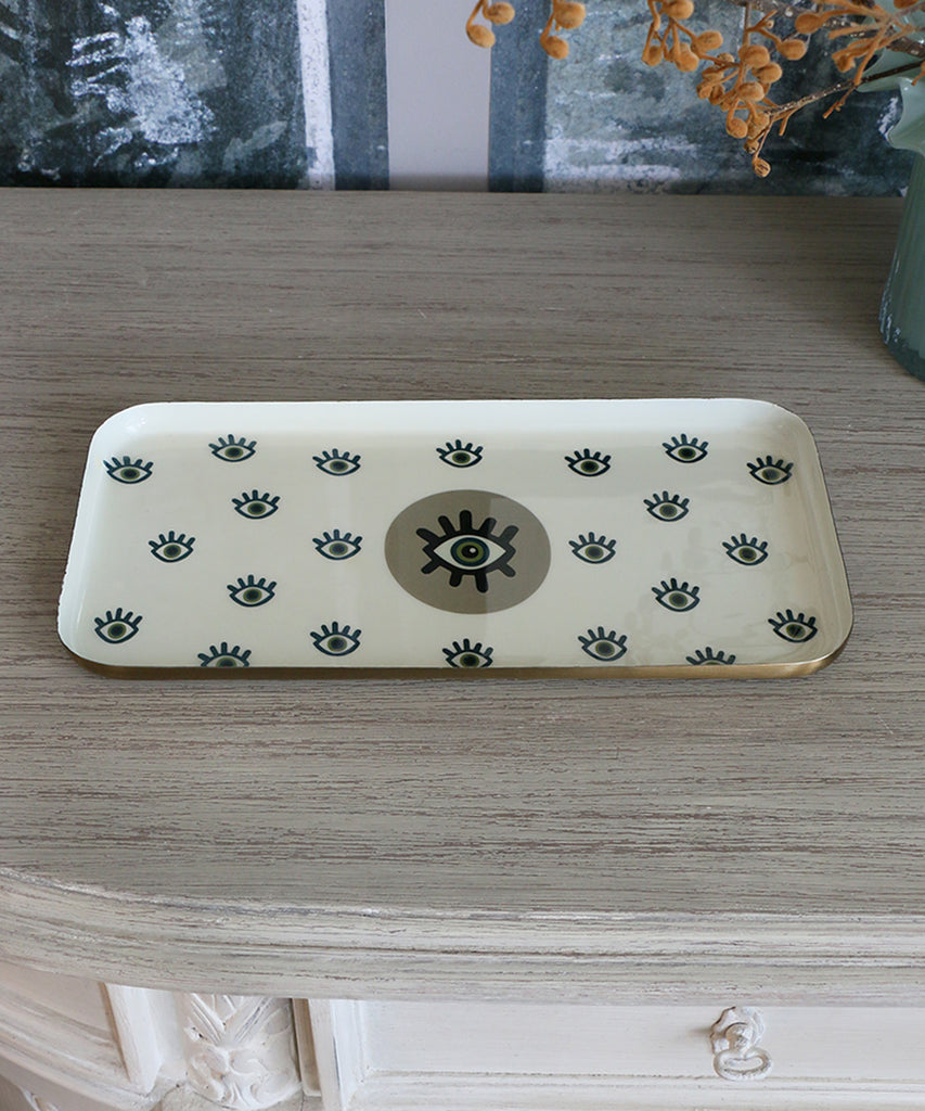 OPJET PARIS エナメル加工のメタルトレイ・EYE