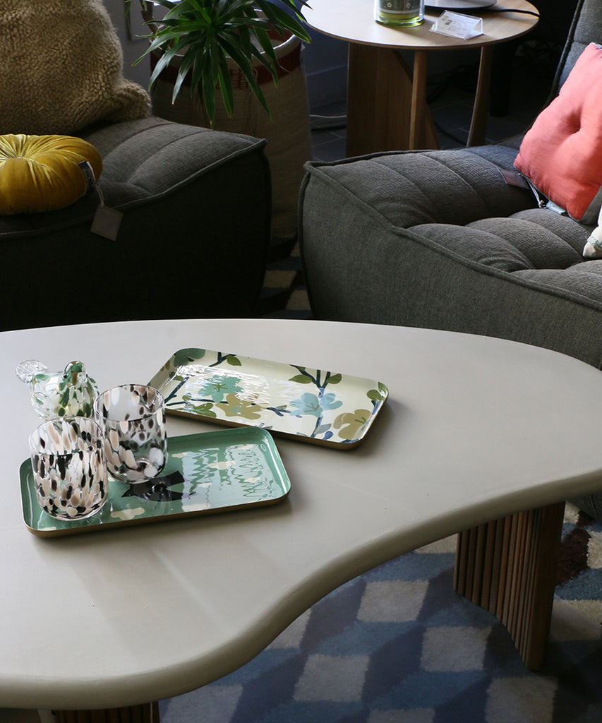 OPJET PARIS エナメル加工のメタルトレイ・葉っぱ