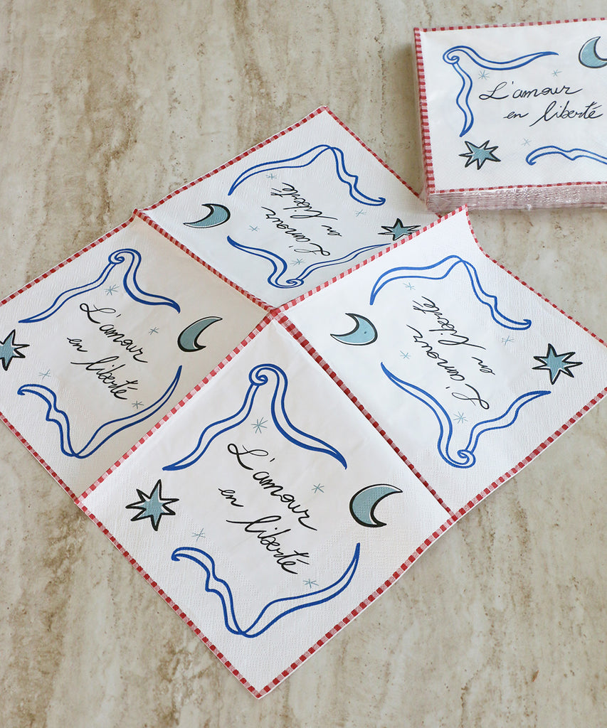 OPJET PARIS ペーパーナプキン 20枚入り・愛と自由