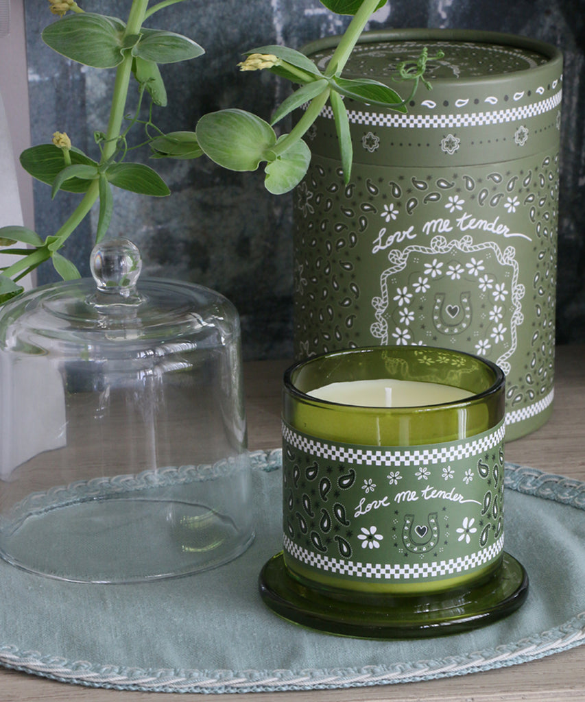 OPJET PARIS アロマキャンドル・ガラスドーム付き・森のささやき