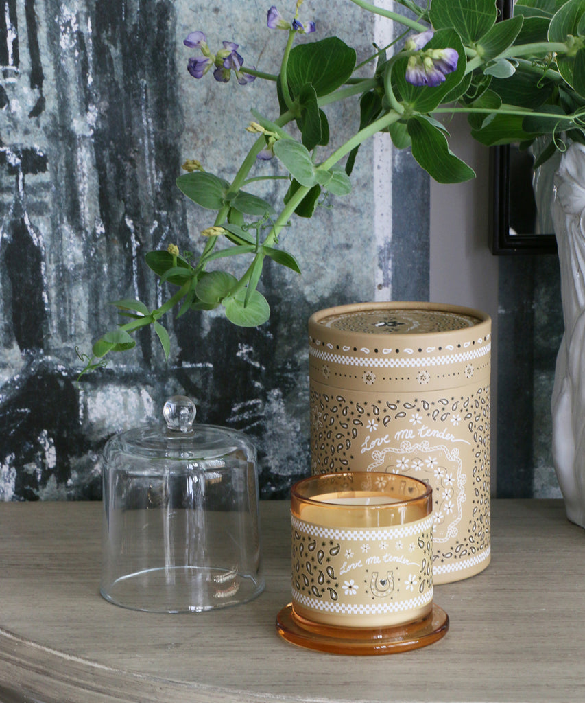 OPJET PARIS アロマキャンドル・カラスドーム付き・ジャスミンブーケ