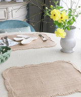 OPJET PARIS Jute Placemat, Rectangular, Beige