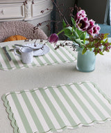 OPJET PARIS PVC Placemat - Green Stripe