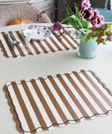 OPJET PARIS PVC Placemat - Brown Stripe