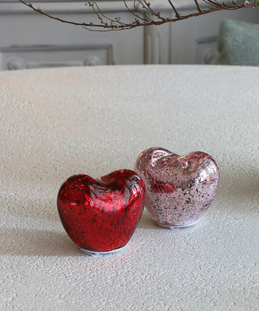 OPJET PARIS LEDランプ・ハート・アンティークレッド(電池式)