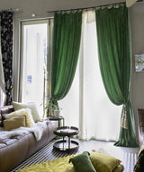 Beatrice LAVAL Silk Velour Curtain - Istanbul W110×H270 - Mustard