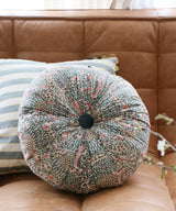 Beatrice LAVAL  トトロクッション・コットン更紗・ロンドンブルー