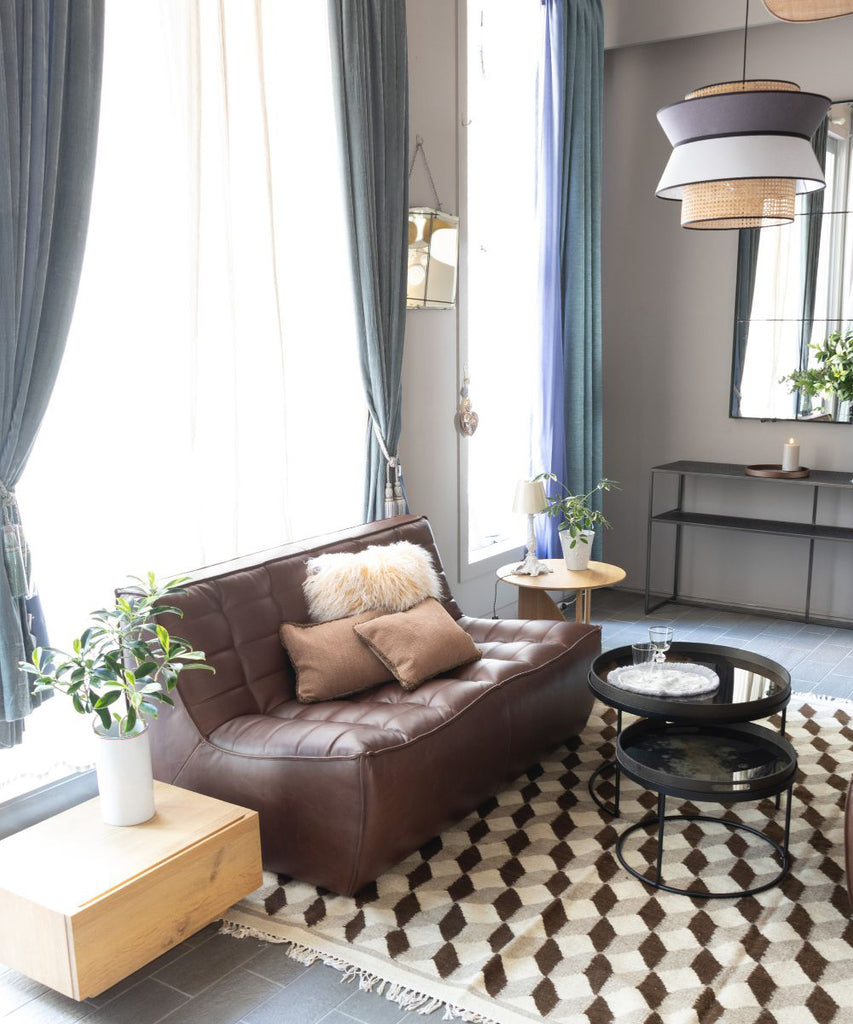 [Pre-order - Arriving September] Ethnicraft N701 Sofa - 2 Seater - Leather - Chestnut Leather