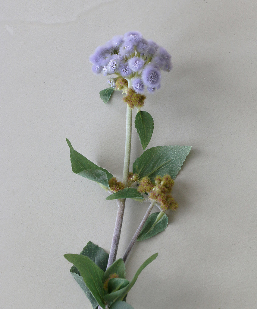 Fiorira un Giardino Artificial Flower Ageratum (Thistle) Purple H80cm