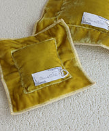 Lavender Sachet, Silk Velour, Mustard, S