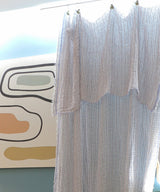 Beatrice LAVAL ハルマッタン・リネンオーガンジーカーテン・キュウシュウグレー130×300