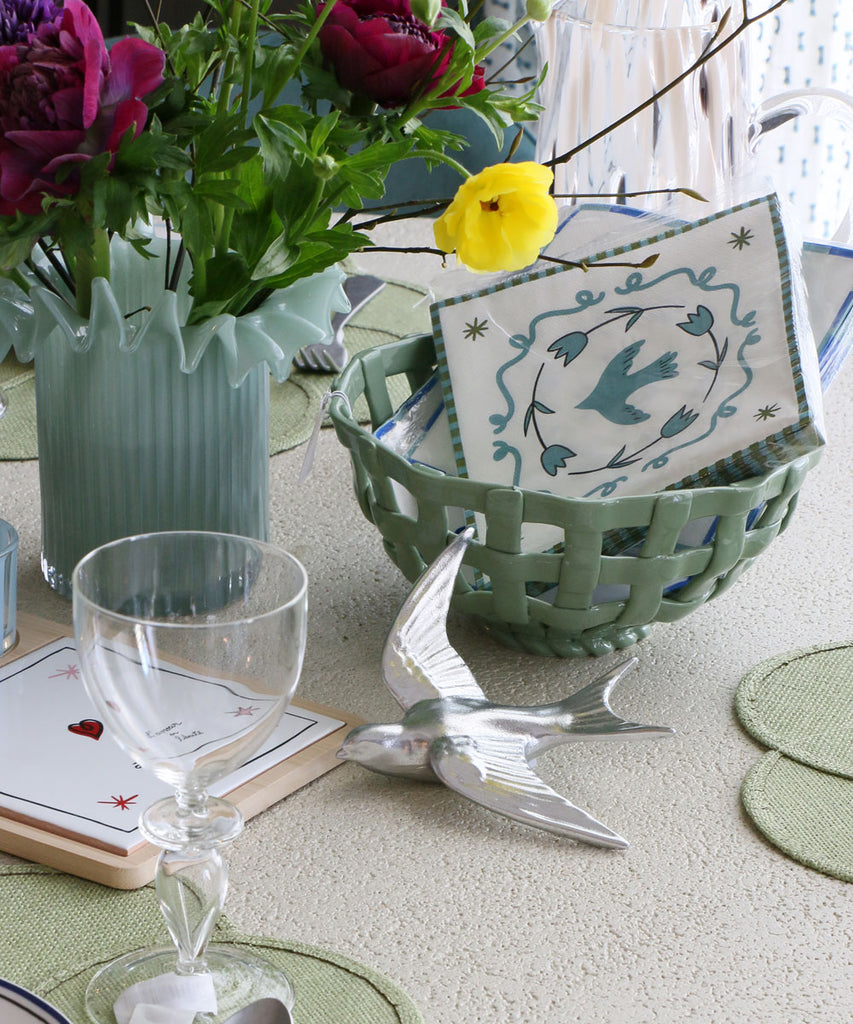 OPJET PARIS ウォールデコレーション・ポエティックバード・シルバー