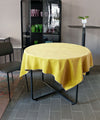 ベロアテーブルクロス・ラリオイエロー【撥水加工】