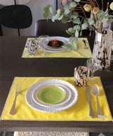 Velour placemat, dual blue [water-repellent]
