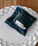 Lavender Sachet, Silk Velvet, Dark Blue, S