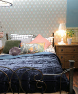 Beatrice LAVAL Silk Velvet Bedspread 150x250, Midnight Blue 6856