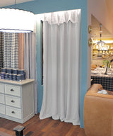 Beatrice LAVAL Linen Boot Curtains, Miami Pink 160 x 300