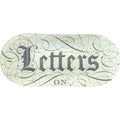 John Derian Oblongtray Letters