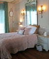 Beatrice LAVAL silk velor bedspread 260x260 taupe
