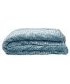 Beatrice LAVAL シルクベロアベッドカバー260x260・ブルー