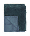 Beatrice LAVAL silk velor bedspread dark blue