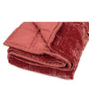 Beatrice LAVAL シルクベロアベッドカバー260x260・ルージュ