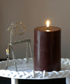 Deluxe Homeart LED Candle Burgundy Red Φ10H15cm